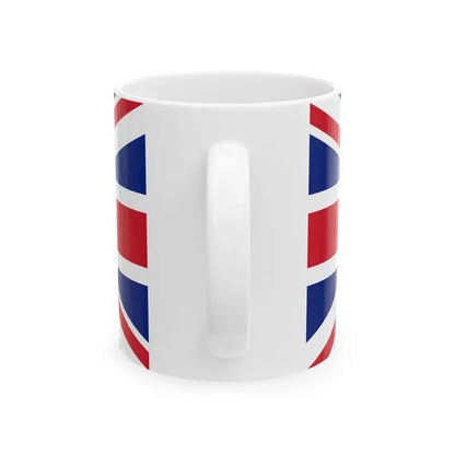 Flag of the High Commissioner of Cyprus 1881-1905 (Cyprus) White Coffee Mug - Go Mug Yourself