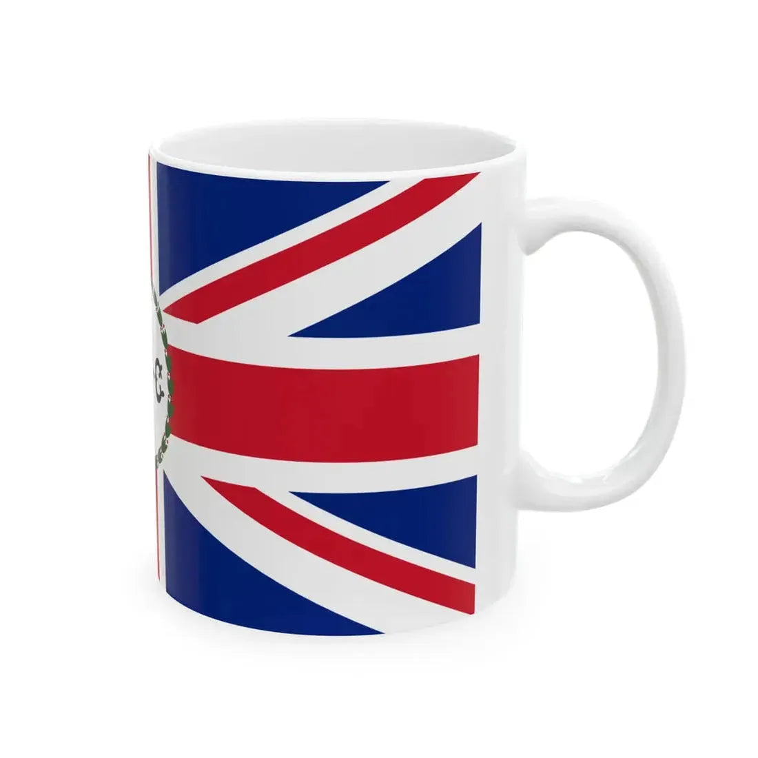 Flag of the High Commissioner of Cyprus 1881-1905 (Cyprus) White Coffee Mug - Go Mug Yourself