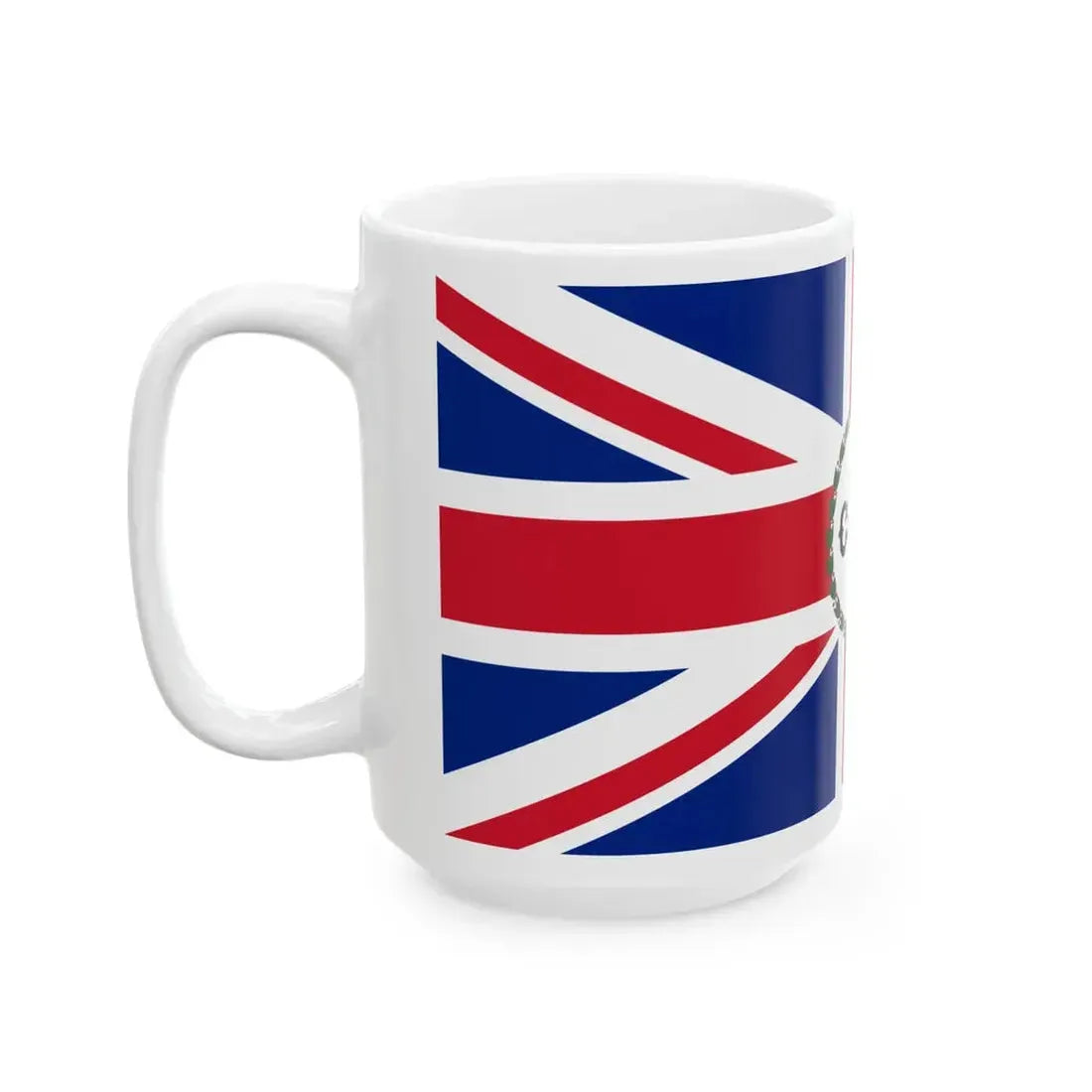 Flag of the High Commissioner of Cyprus 1881-1905 (Cyprus) White Coffee Mug - Go Mug Yourself