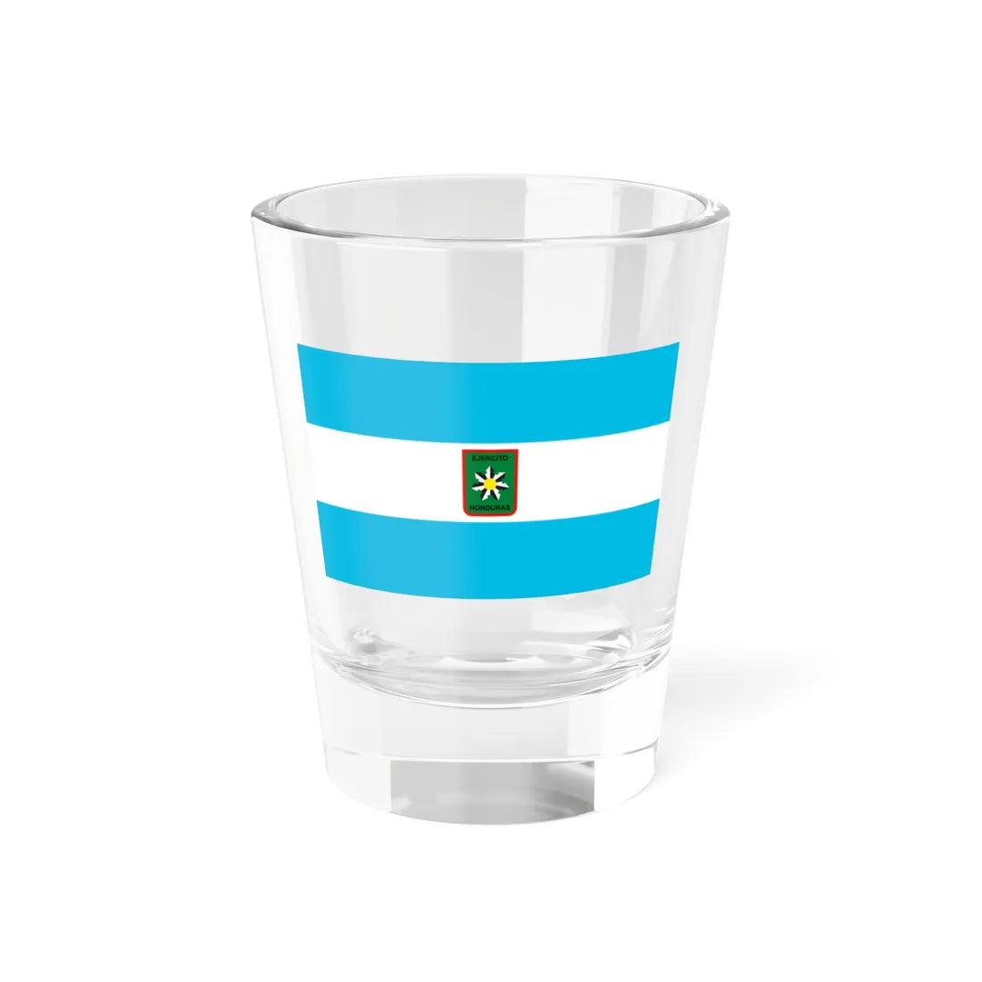 Flag of the Honduran Army (Honduras) Shot Glass 1.5oz 1.5oz - Go Mug Yourself