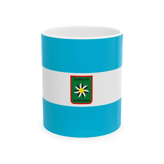 Flag of the Honduran Army (Honduras) White Coffee Mug 11oz - Go Mug Yourself