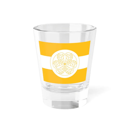 Flag of the Hoshina Matsudaira Lords of Aizu in Mutsu Province A (Japan) Shot Glass 1.5oz 1.5oz - Go Mug Yourself