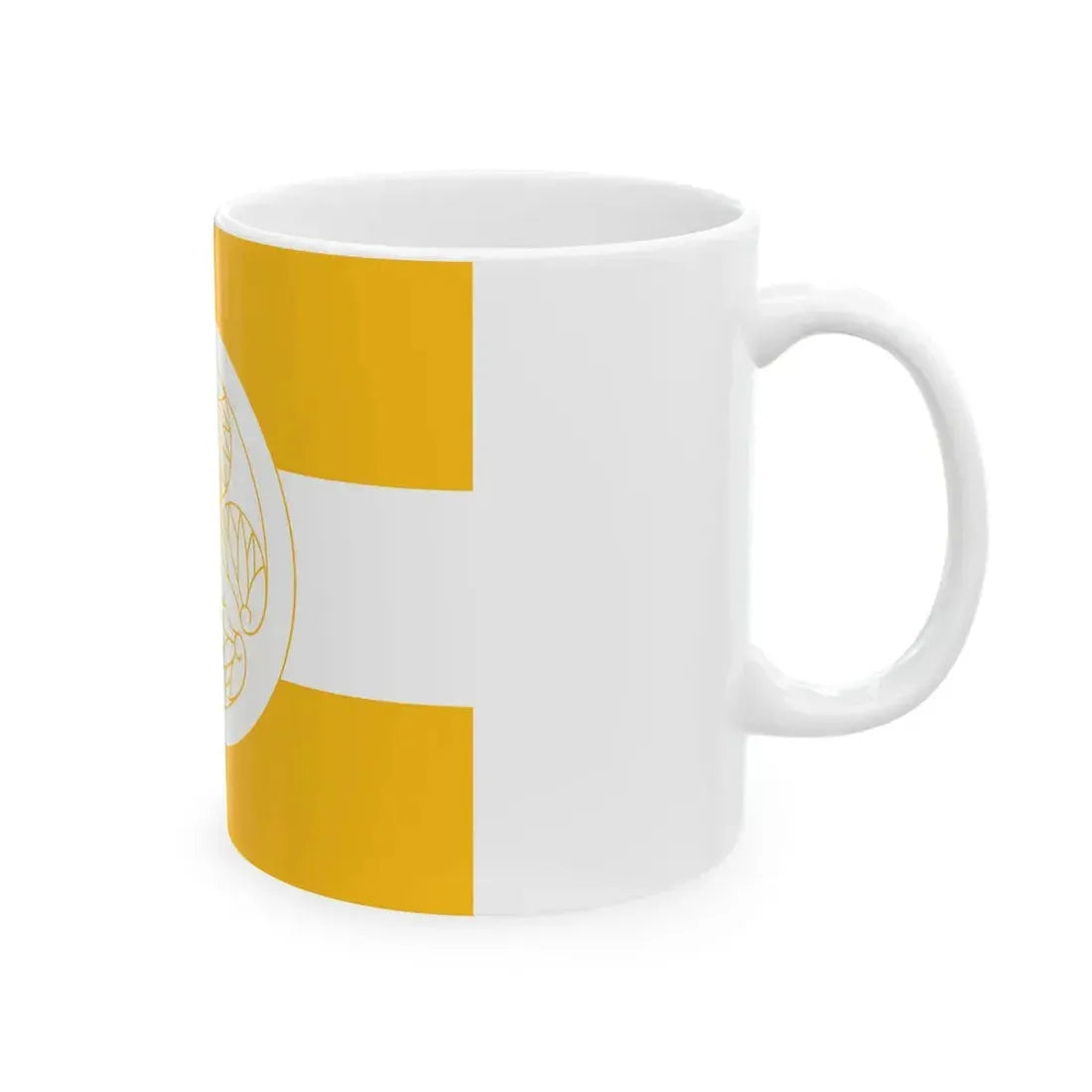 Flag of the Hoshina Matsudaira Lords of Aizu in Mutsu Province A (Japan) White Coffee Mug - Go Mug Yourself