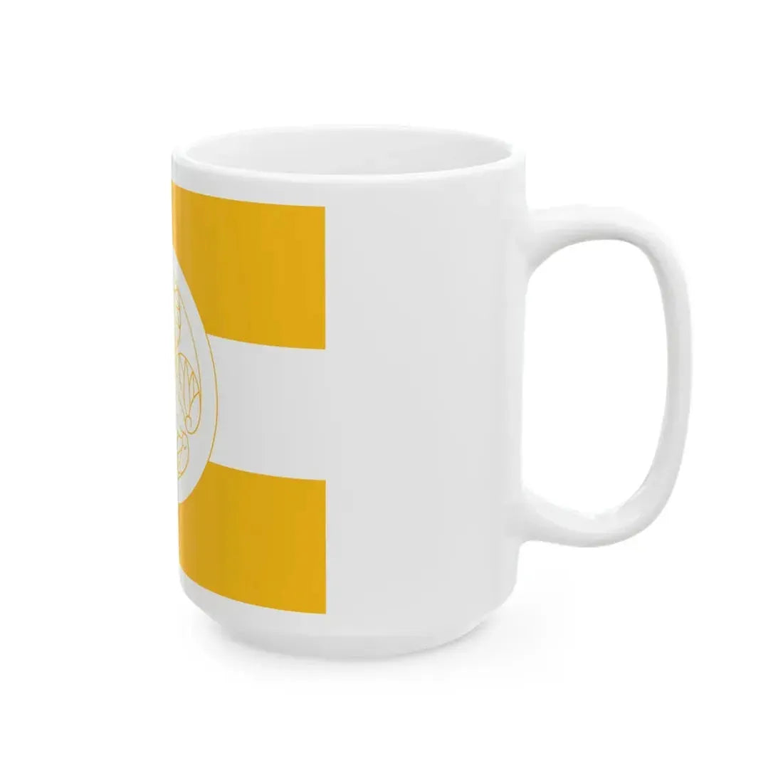 Flag of the Hoshina Matsudaira Lords of Aizu in Mutsu Province A (Japan) White Coffee Mug - Go Mug Yourself