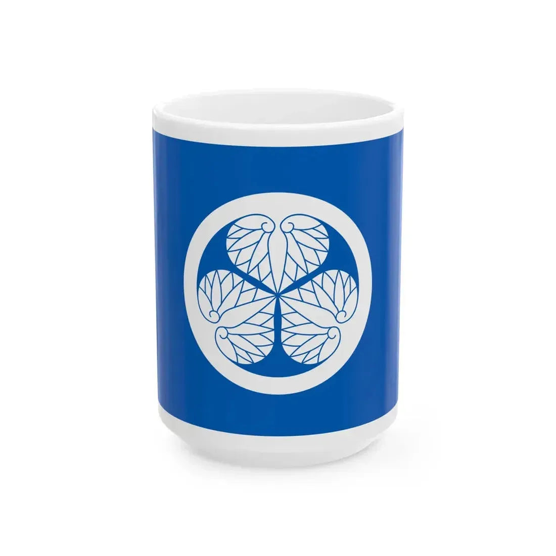 Flag of the Hoshina Matsudaira Lords of Aizu in Mutsu Province B (Japan) White Coffee Mug 15oz - Go Mug Yourself