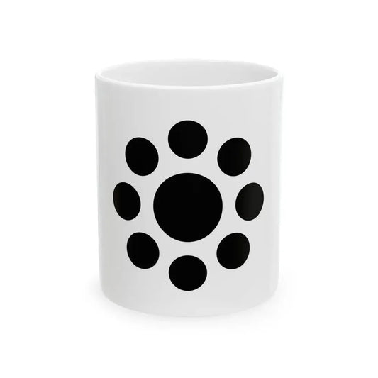 Flag of the Hosokawa Lords of Kumamoto in Higo Province A (Japan) White Coffee Mug 11oz - Go Mug Yourself