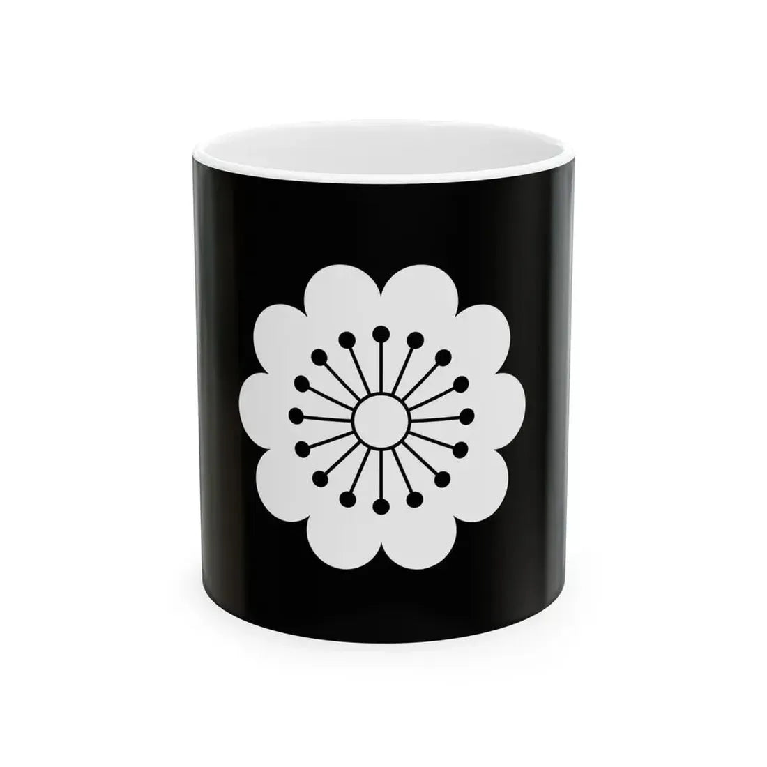 Flag of the Hosokawa Lords of Kumamoto in Higo Province B (Japan) White Coffee Mug 11oz - Go Mug Yourself