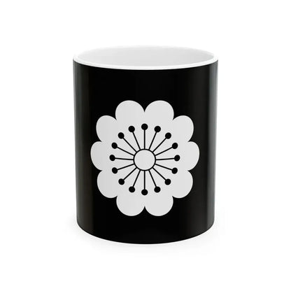 Flag of the Hosokawa Lords of Kumamoto in Higo Province B (Japan) White Coffee Mug 11oz - Go Mug Yourself