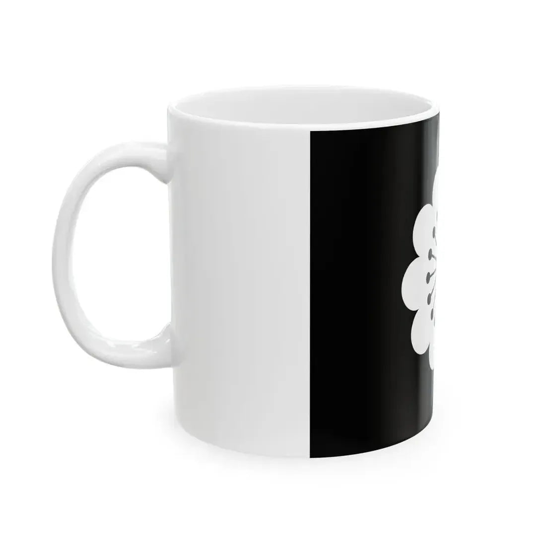 Flag of the Hosokawa Lords of Kumamoto in Higo Province B (Japan) White Coffee Mug - Go Mug Yourself