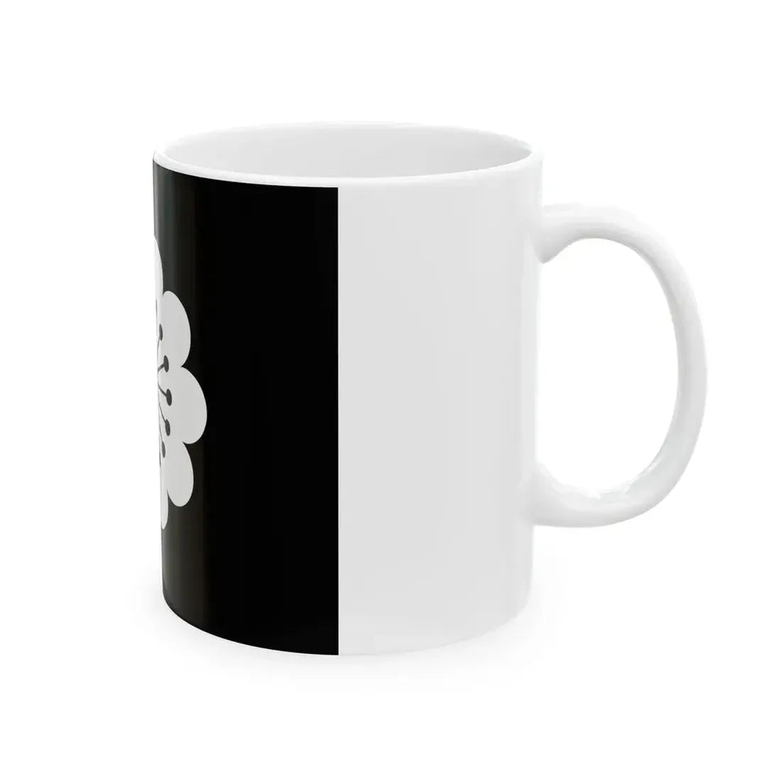 Flag of the Hosokawa Lords of Kumamoto in Higo Province B (Japan) White Coffee Mug - Go Mug Yourself