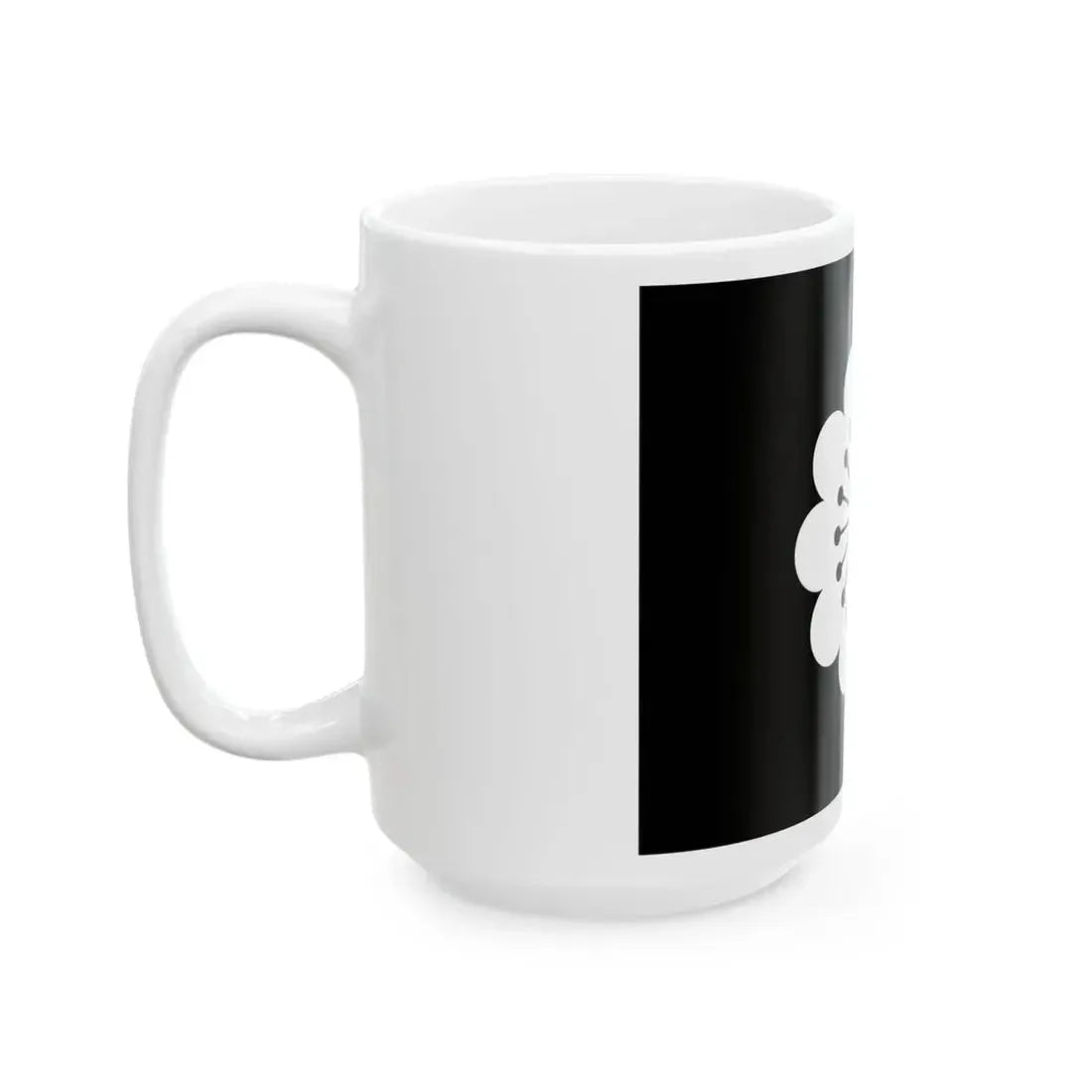 Flag of the Hosokawa Lords of Kumamoto in Higo Province B (Japan) White Coffee Mug - Go Mug Yourself