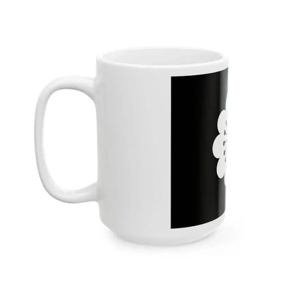Flag of the Hosokawa Lords of Kumamoto in Higo Province B (Japan) White Coffee Mug - Go Mug Yourself