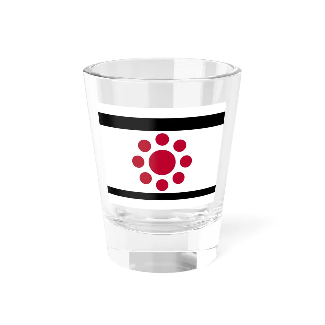 Flag of the Hosokawa Lords of Kumamoto in Higo Province C (Japan) Shot Glass 1.5oz 1.5oz - Go Mug Yourself