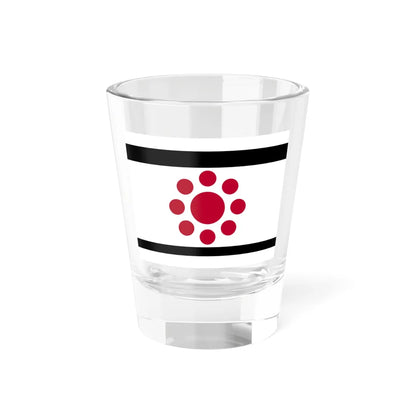 Flag of the Hosokawa Lords of Kumamoto in Higo Province C (Japan) Shot Glass 1.5oz 1.5oz - Go Mug Yourself
