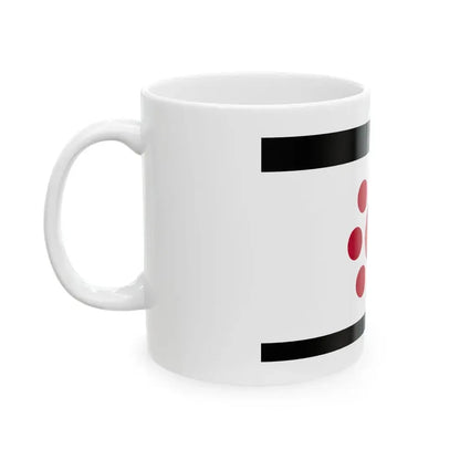 Flag of the Hosokawa Lords of Kumamoto in Higo Province C (Japan) White Coffee Mug - Go Mug Yourself