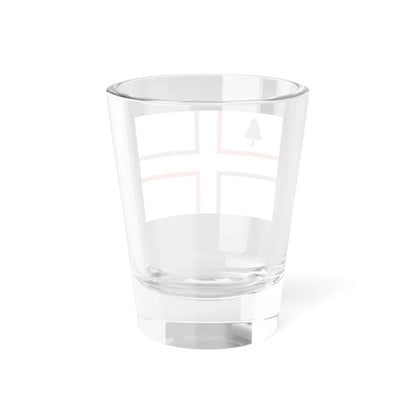 Flag of the Huguenots of Maine (United States) Shot Glass 1.5oz - Go Mug Yourself