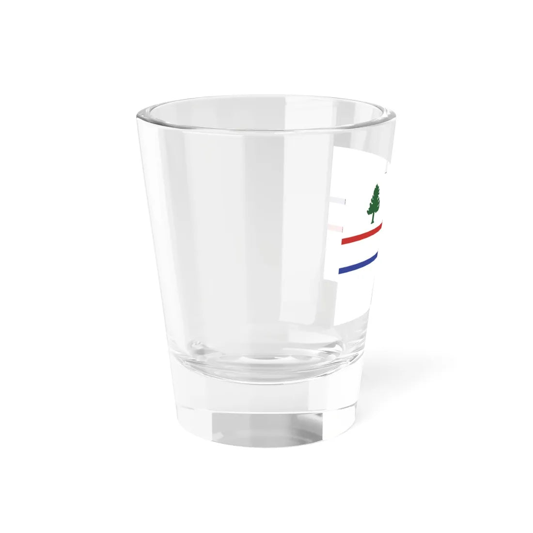 Flag of the Huguenots of Maine (United States) Shot Glass 1.5oz - Go Mug Yourself