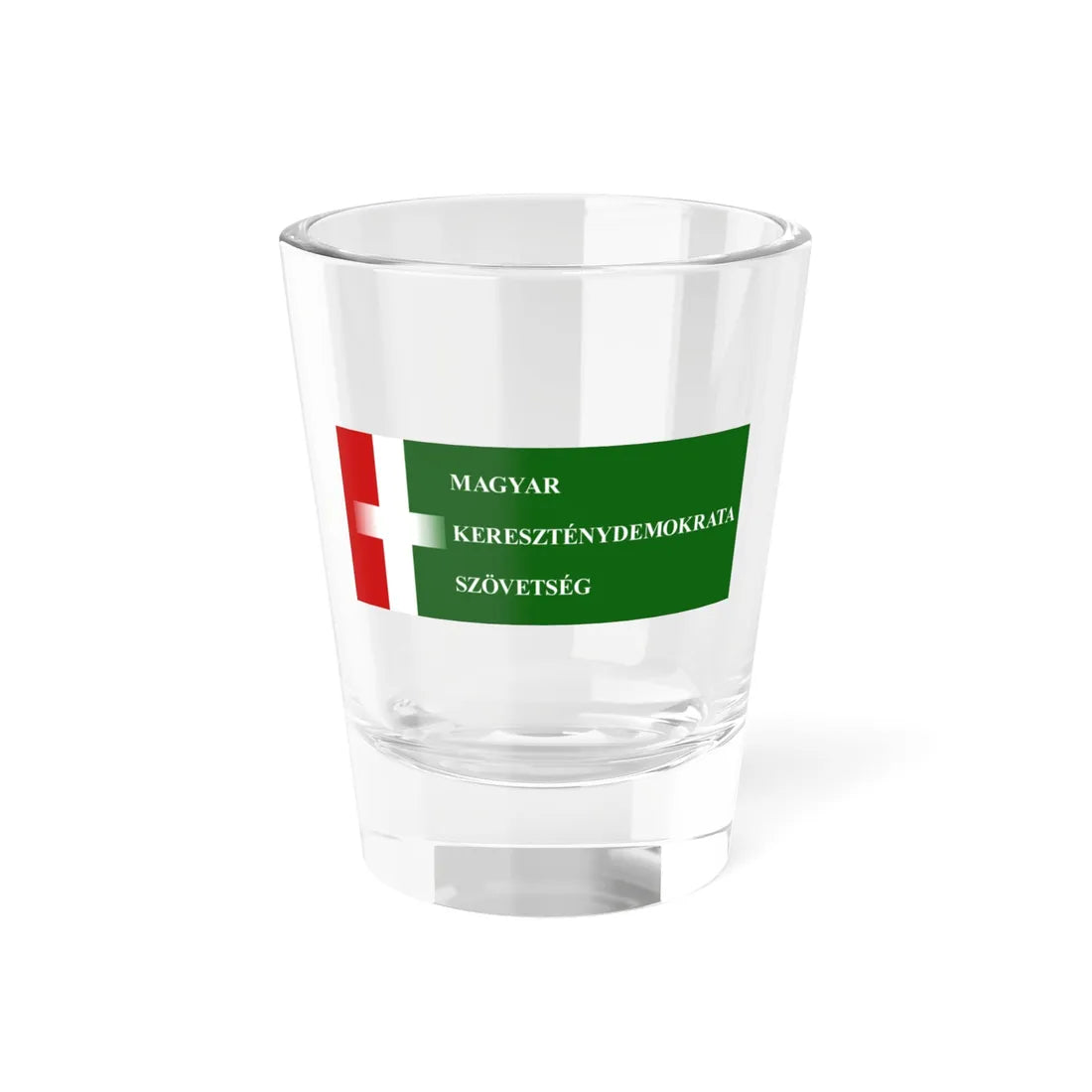 Flag of the Hungarian Christian Democratic Association (Hungary) Shot Glass 1.5oz 1.5oz - Go Mug Yourself