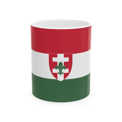 Flag of the Hungarian Scout Association 1970s (Hungary) White Coffee Mug 11oz - Go Mug Yourself