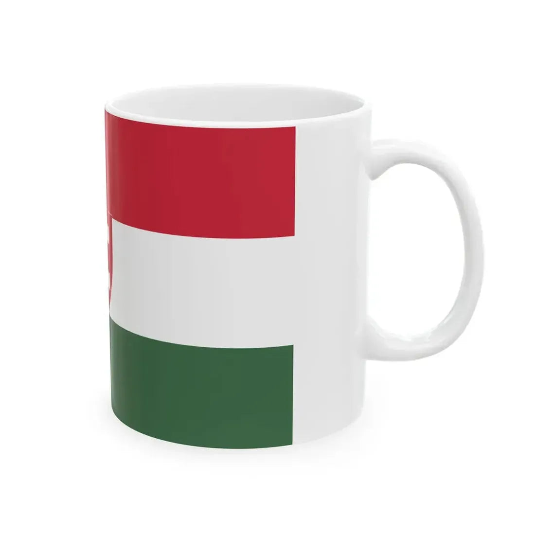 Flag of the Hungarian Scout Association 1970s (Hungary) White Coffee Mug - Go Mug Yourself