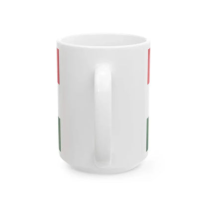 Flag of the Hungarian Scout Association 1970s (Hungary) White Coffee Mug - Go Mug Yourself