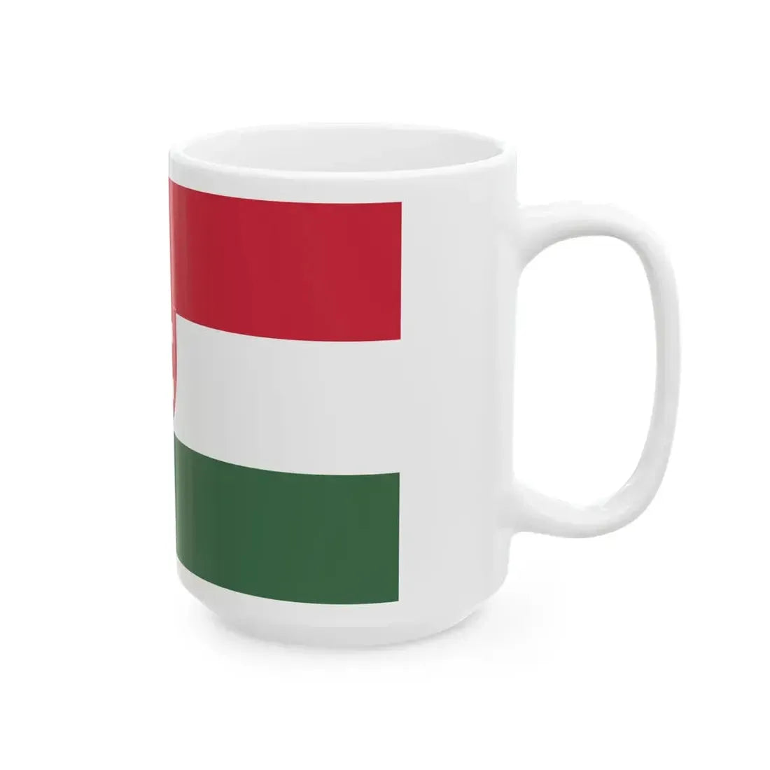 Flag of the Hungarian Scout Association 1970s (Hungary) White Coffee Mug - Go Mug Yourself