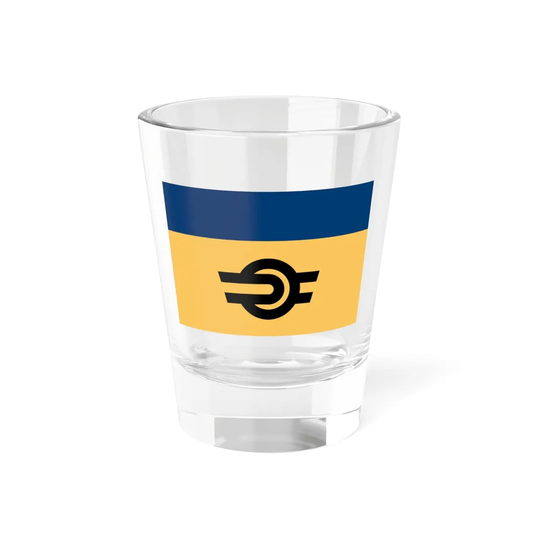 Flag of the Hungarian State Railways pre-1999 (Hungary) Shot Glass 1.5oz 1.5oz - Go Mug Yourself
