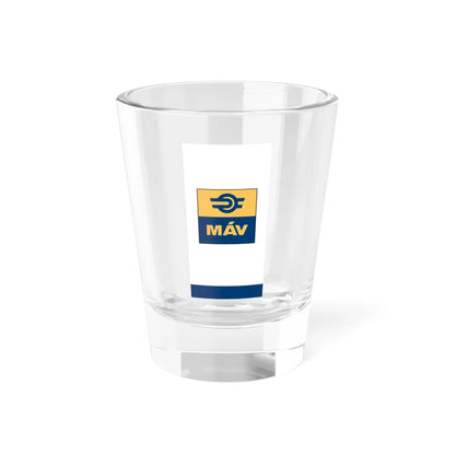 Flag of the Hungarian State Railways vertical (Hungary) Shot Glass 1.5oz 1.5oz - Go Mug Yourself