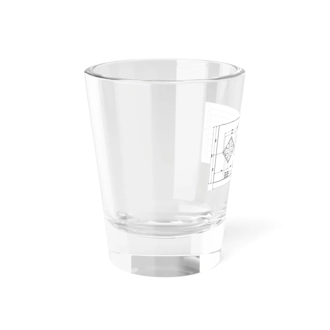 Flag of the Hungarist Movement construction sheet (Hungary) Shot Glass 1.5oz - Go Mug Yourself