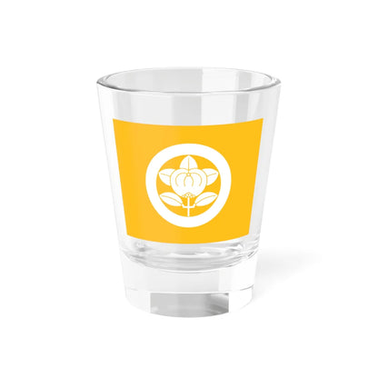 Flag of the Ii Lords of Hikone in Omi Province A (Japan) Shot Glass 1.5oz 1.5oz - Go Mug Yourself
