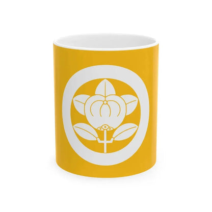 Flag of the Ii Lords of Hikone in Omi Province A (Japan) White Coffee Mug 11oz - Go Mug Yourself