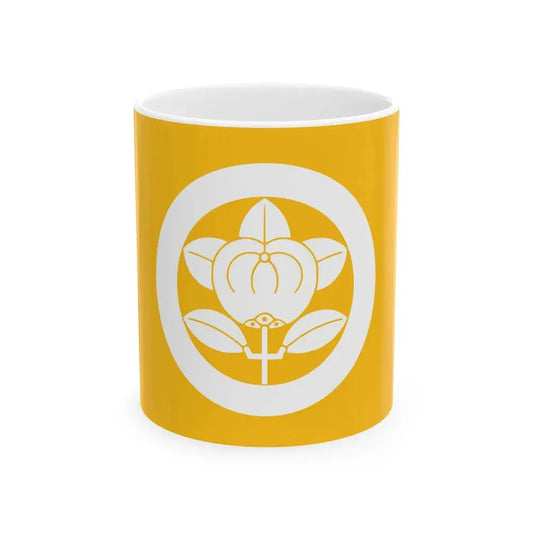 Flag of the Ii Lords of Hikone in Omi Province A (Japan) White Coffee Mug 11oz - Go Mug Yourself