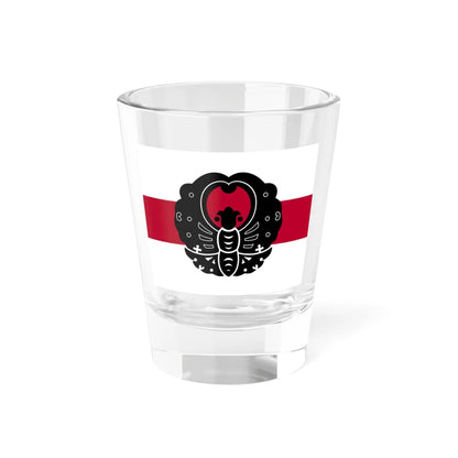 Flag of the Ikeda Lords of Okayama in Bizen Province C (Japan) Shot Glass 1.5oz 1.5oz - Go Mug Yourself