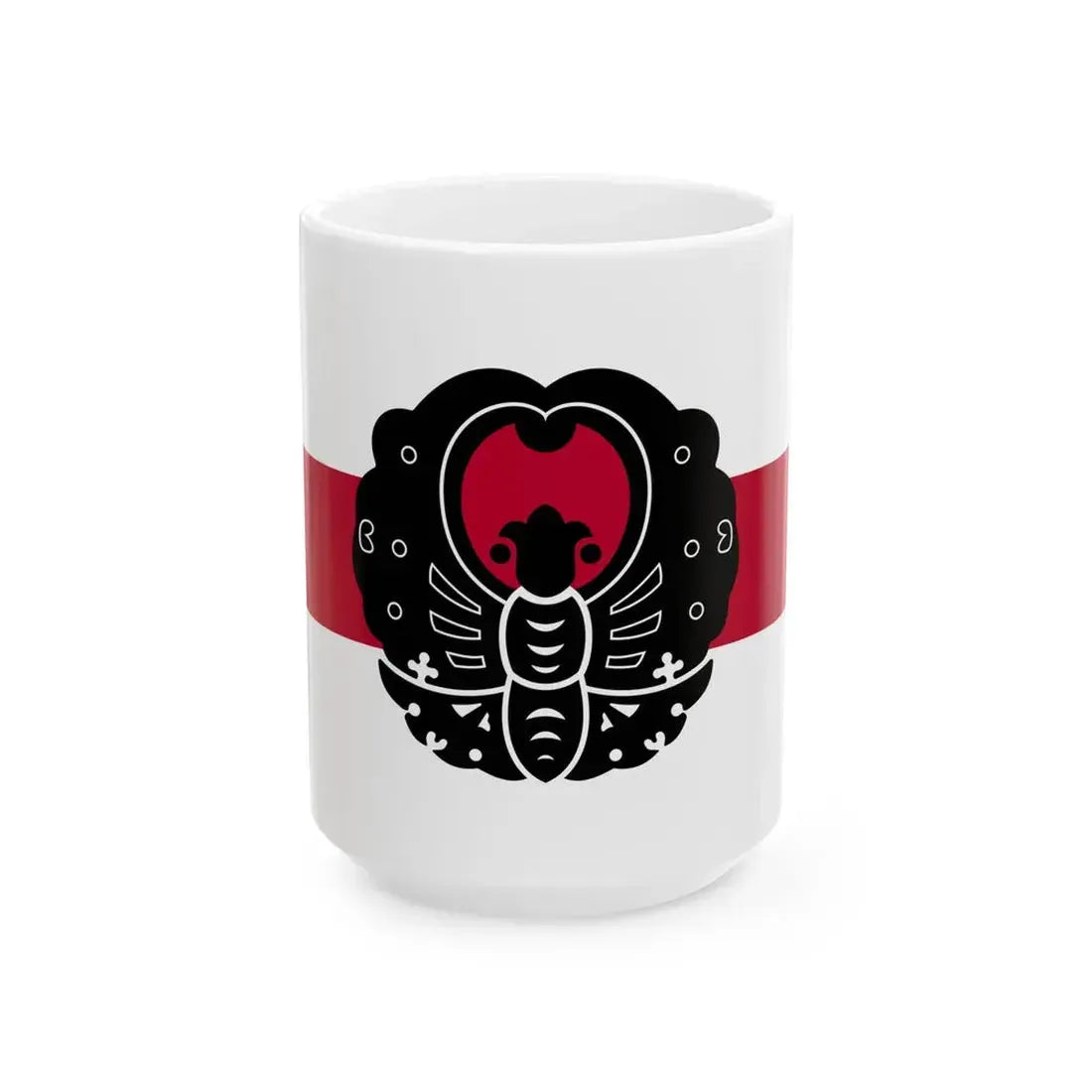 Flag of the Ikeda Lords of Okayama in Bizen Province C (Japan) White Coffee Mug 15oz - Go Mug Yourself