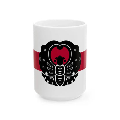 Flag of the Ikeda Lords of Okayama in Bizen Province C (Japan) White Coffee Mug 15oz - Go Mug Yourself