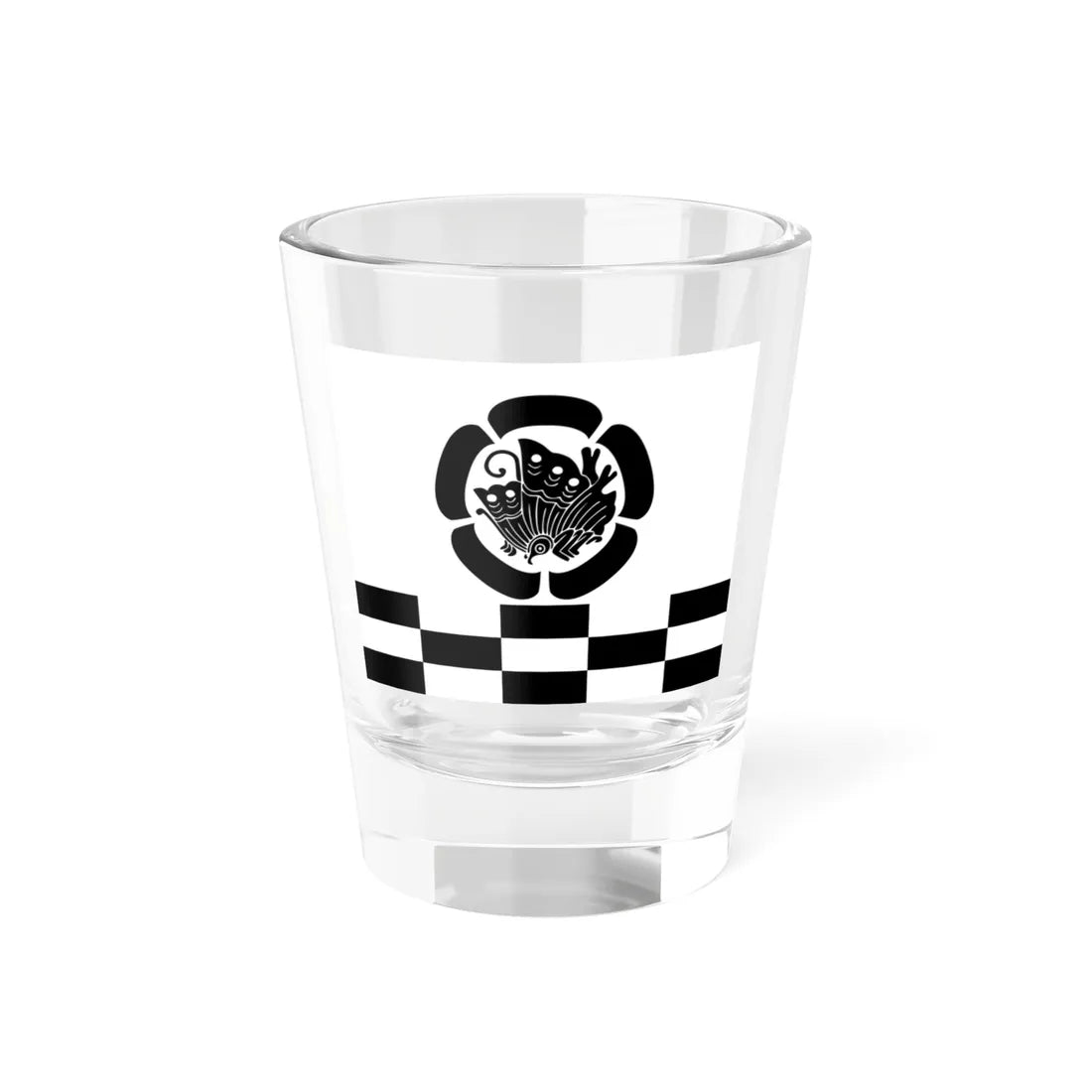 Flag of the Ikeda Lords of Tottori in Inaba Province C (Japan) Shot Glass 1.5oz 1.5oz - Go Mug Yourself