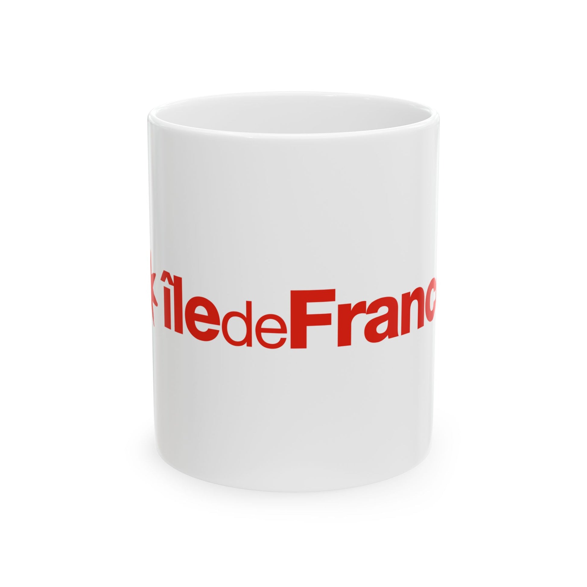 Flag of the Ile-de-France Region (France) White Coffee Mug-11oz-Go Mug Yourself