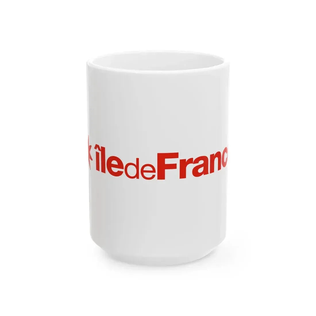 Flag of the Ile-de-France Region (France) White Coffee Mug 15oz - Go Mug Yourself