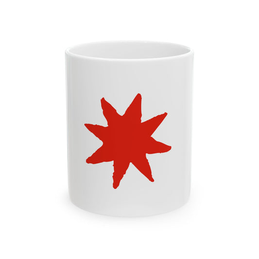 Flag of the Ile-de-France Region symbol only (France) White Coffee Mug-11oz-Go Mug Yourself