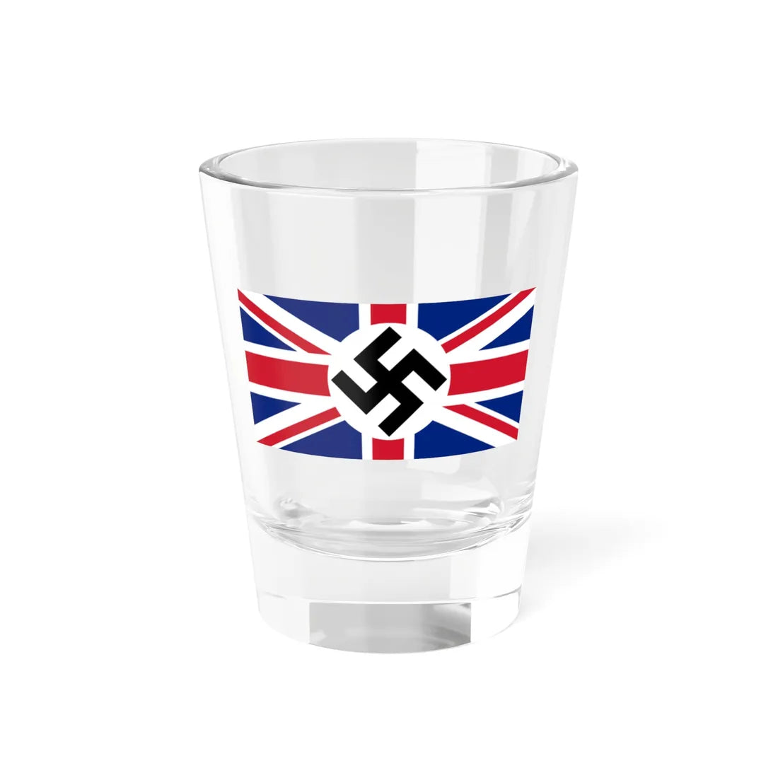Flag of the Imperial Fascist League (United Kingdom) Shot Glass 1.5oz 1.5oz - Go Mug Yourself