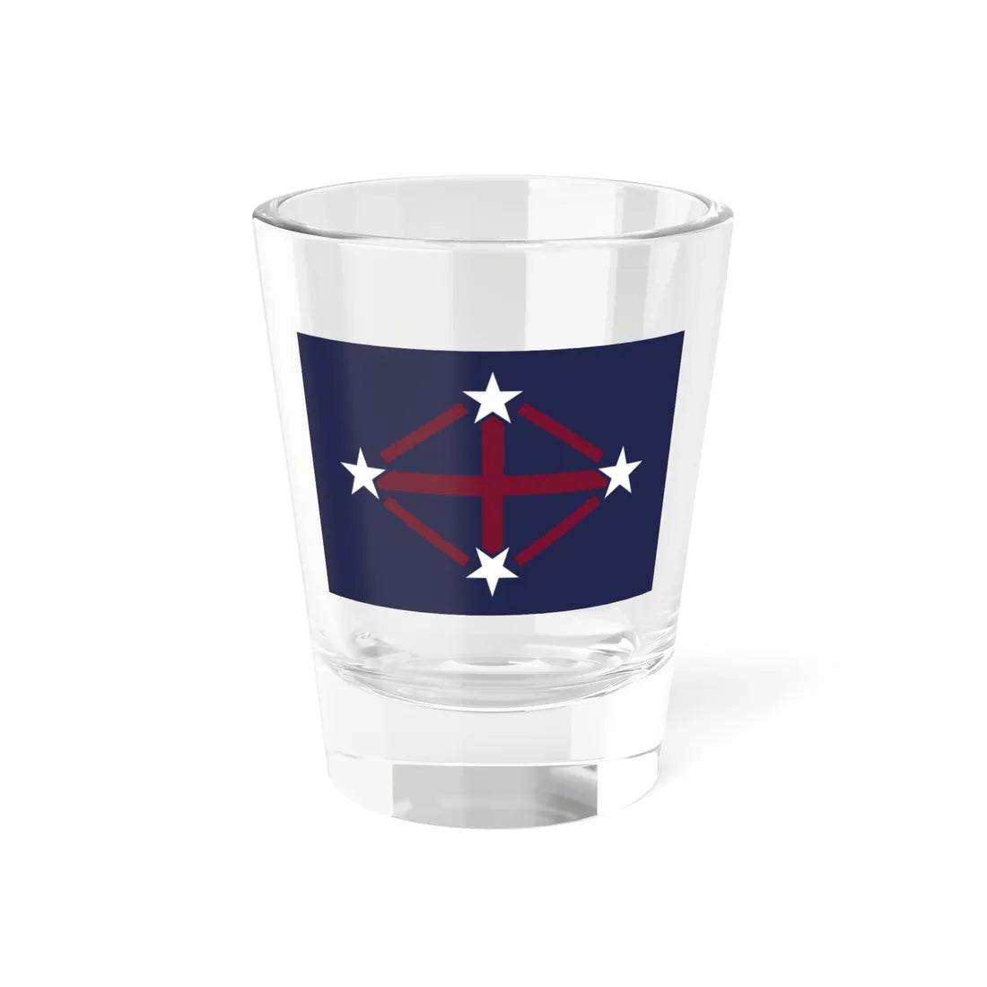Flag of the Imperial Japanese Antarctic Expedition (Japan) Shot Glass 1.5oz 1.5oz - Go Mug Yourself