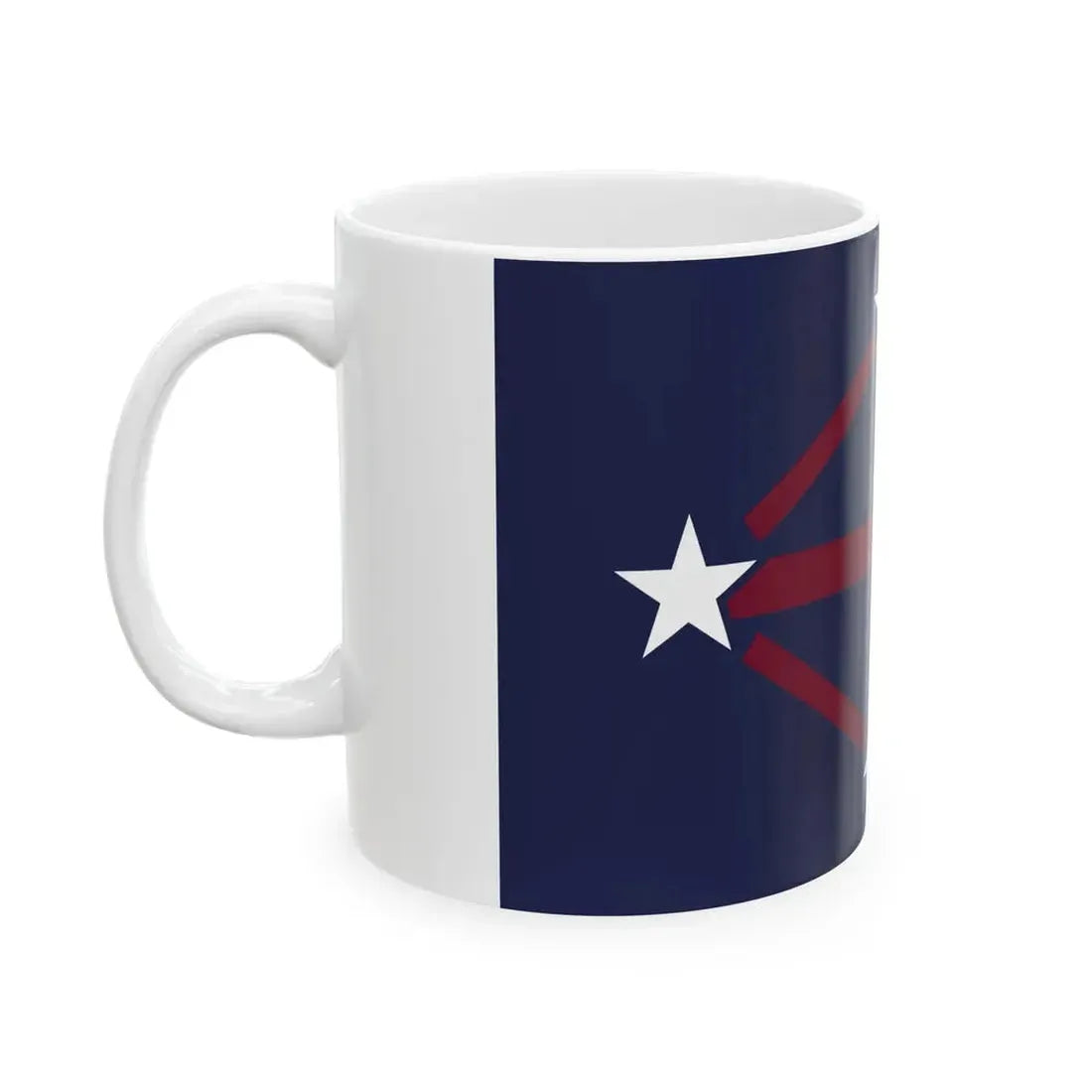 Flag of the Imperial Japanese Antarctic Expedition (Japan) White Coffee Mug - Go Mug Yourself