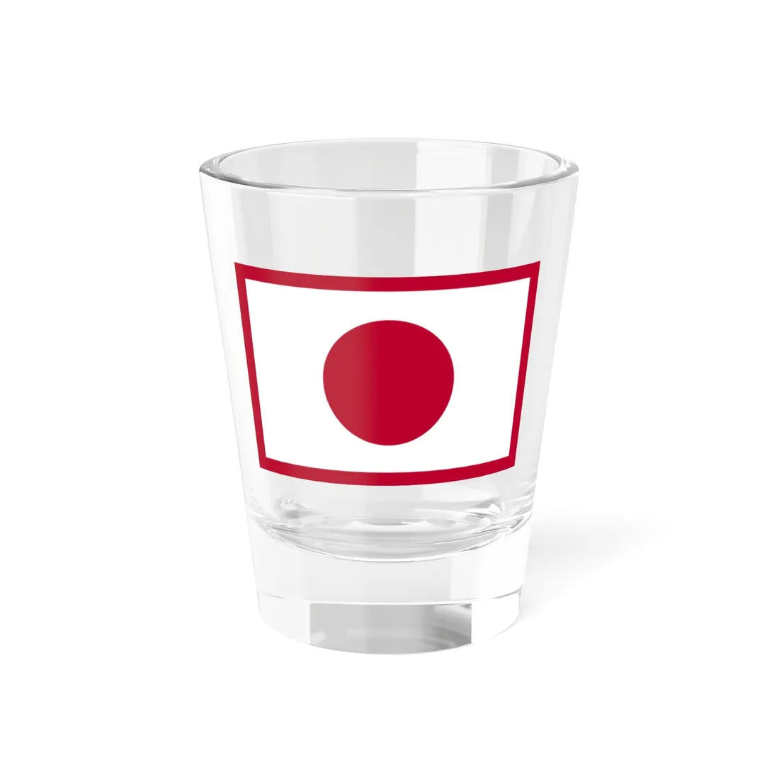 Flag of the Imperial Japanese Navy Admiral 1871-1889 (Japan) Shot Glass 1.5oz 1.5oz - Go Mug Yourself