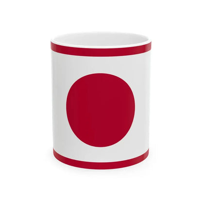 Flag of the Imperial Japanese Navy Admiral 1871-1889 (Japan) White Coffee Mug 11oz - Go Mug Yourself