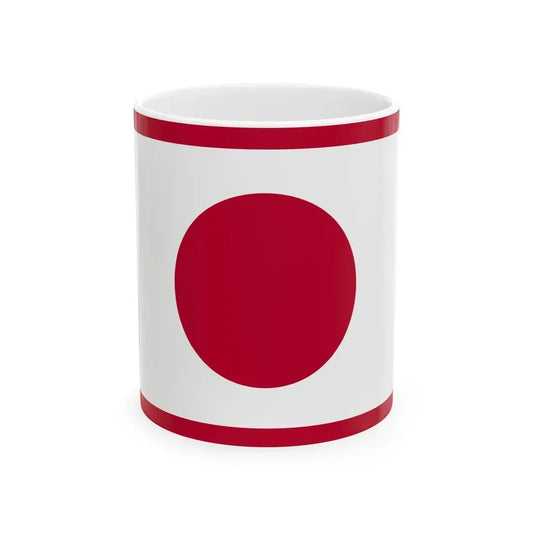 Flag of the Imperial Japanese Navy Admiral 1871-1889 (Japan) White Coffee Mug 11oz - Go Mug Yourself
