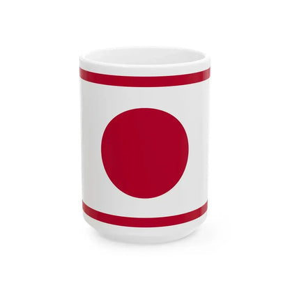 Flag of the Imperial Japanese Navy Admiral 1871-1889 (Japan) White Coffee Mug 15oz - Go Mug Yourself