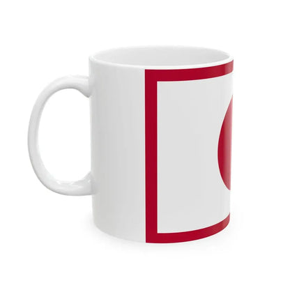 Flag of the Imperial Japanese Navy Admiral 1871-1889 (Japan) White Coffee Mug - Go Mug Yourself
