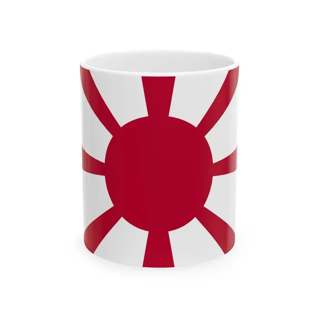 Flag of the Imperial Japanese Navy Admiral 1889-1896 (Japan) White Coffee Mug 11oz - Go Mug Yourself