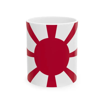 Flag of the Imperial Japanese Navy Admiral 1889-1896 (Japan) White Coffee Mug 11oz - Go Mug Yourself