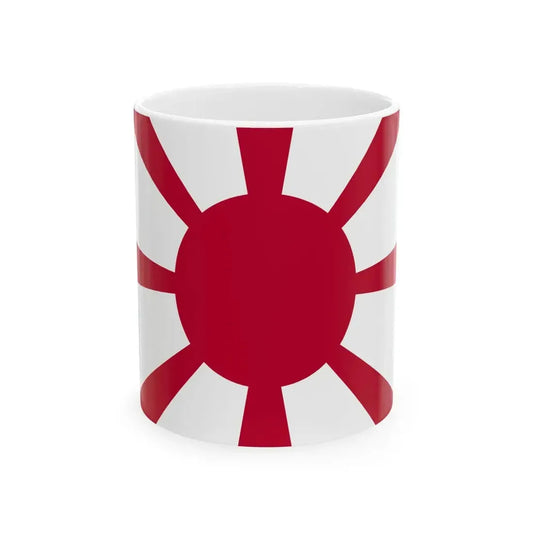 Flag of the Imperial Japanese Navy Admiral 1889-1896 (Japan) White Coffee Mug 11oz - Go Mug Yourself